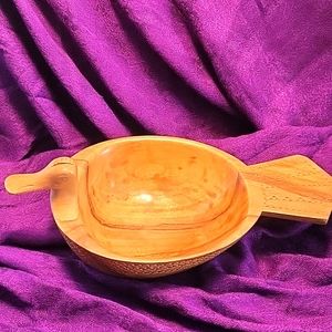 Vintage Wood Duck Bowl